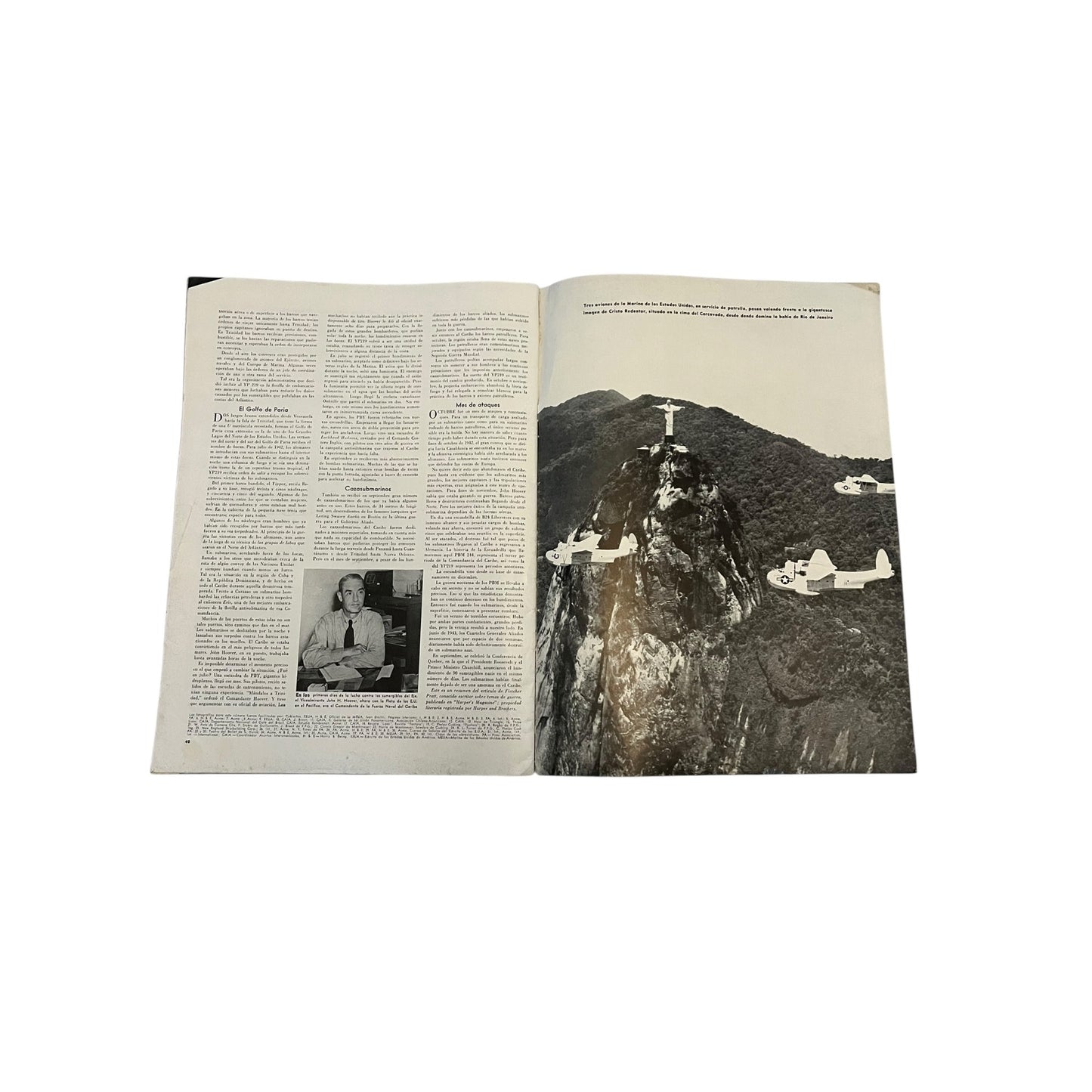 Vintage WWII En Guardia Magazine Año 3 No 9 1944 Tank Landing Cover US Military Propaganda Spanish Edition
