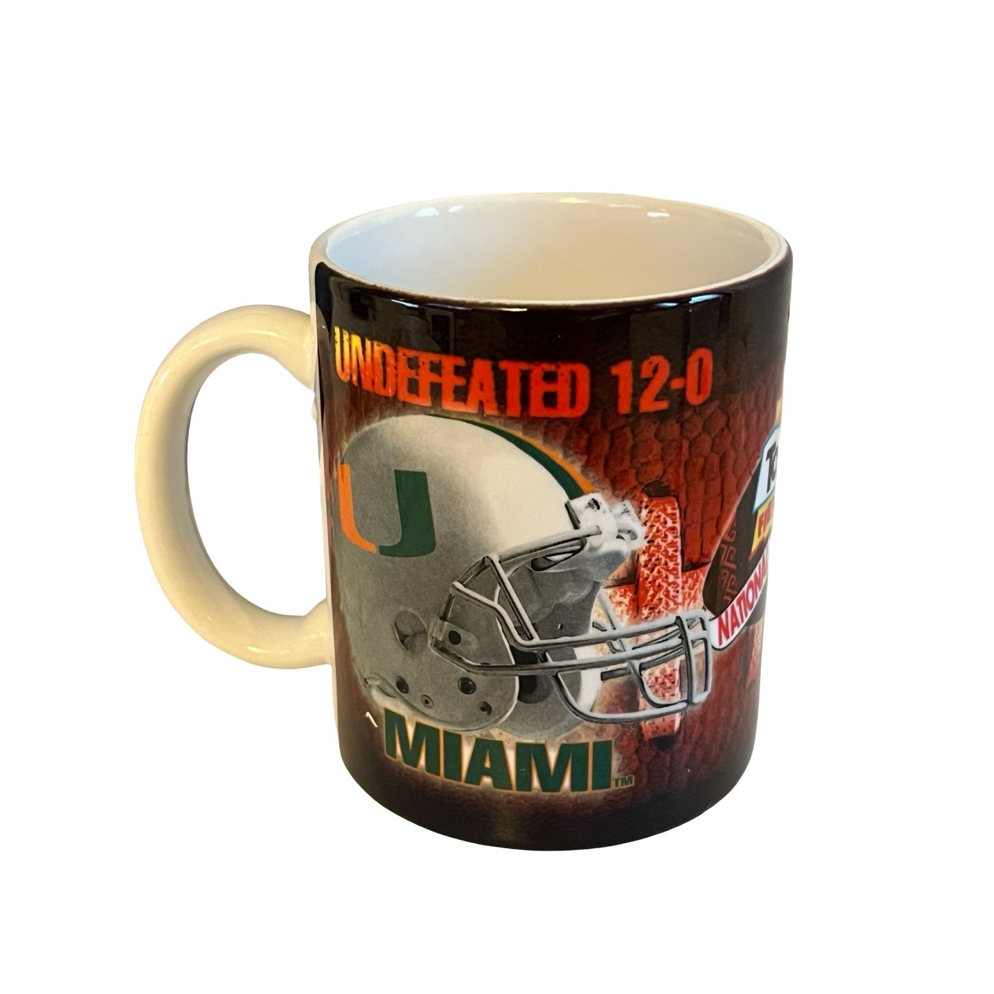2003 Fiesta Bowl National Championship Mug Miami vs Ohio State Undefeated Season