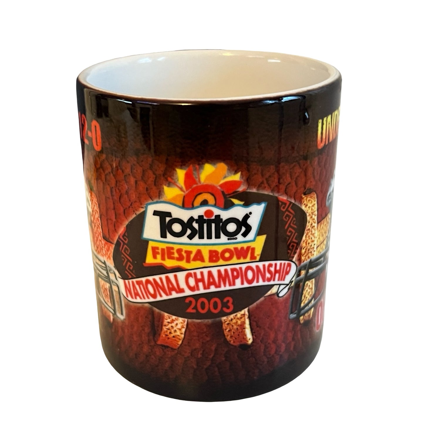 2003 Fiesta Bowl National Championship Mug Miami vs Ohio State Undefeated Season