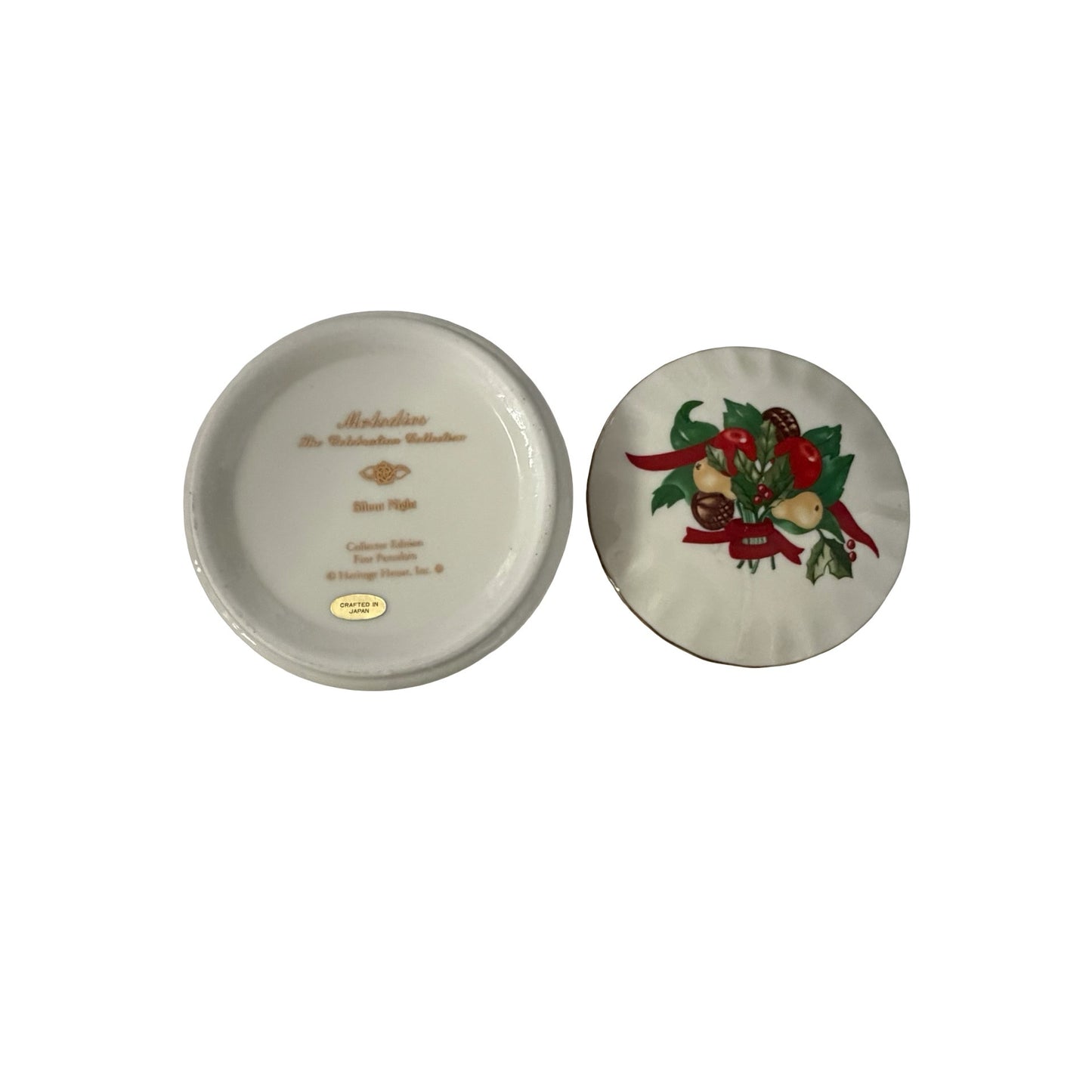 Melodies The Celebration Collection Silent Night Porcelain Music Box Japan Christmas