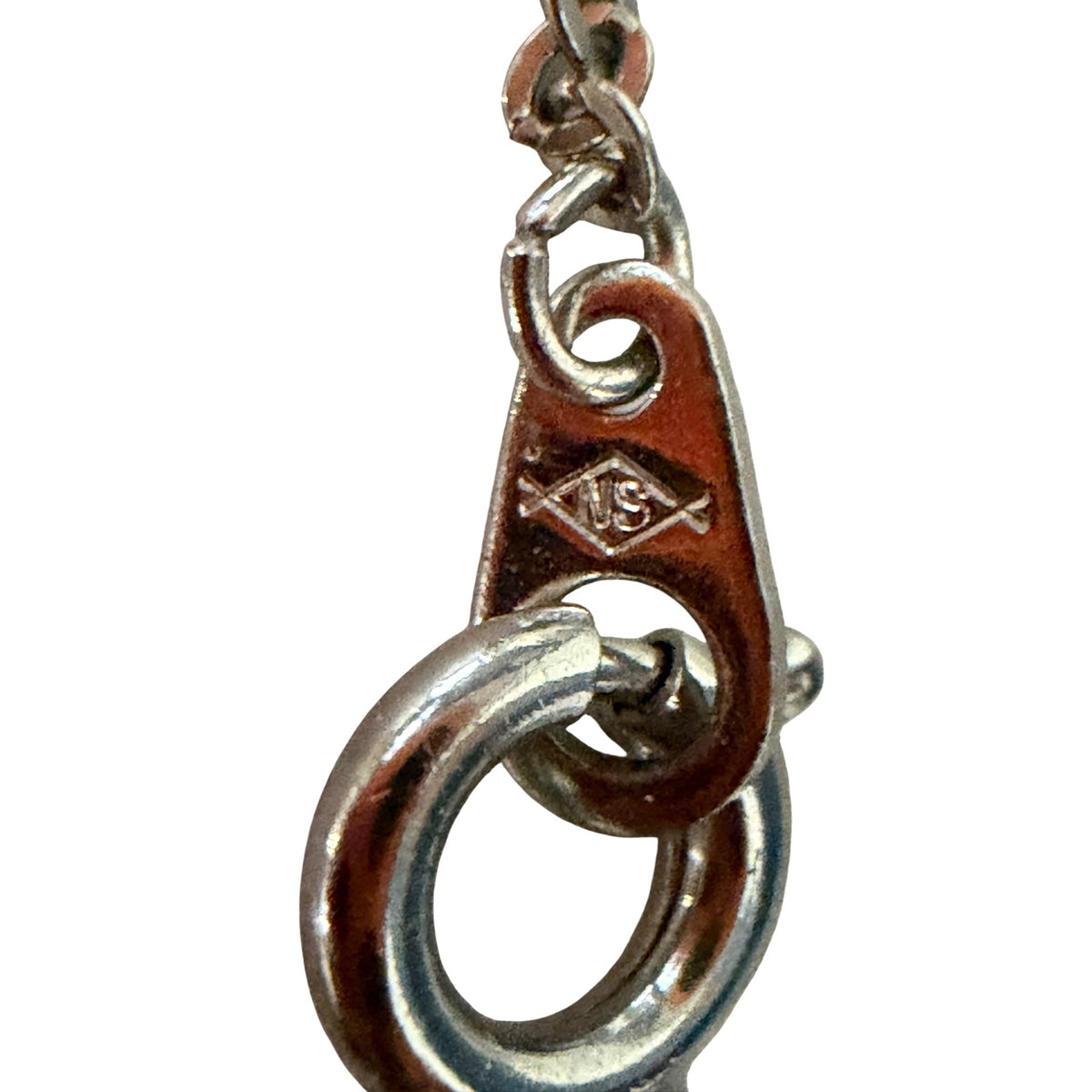 Vintage Flying Dove Pendant Necklace Nakagawa Marked Chain Silver Tone 16 Inch