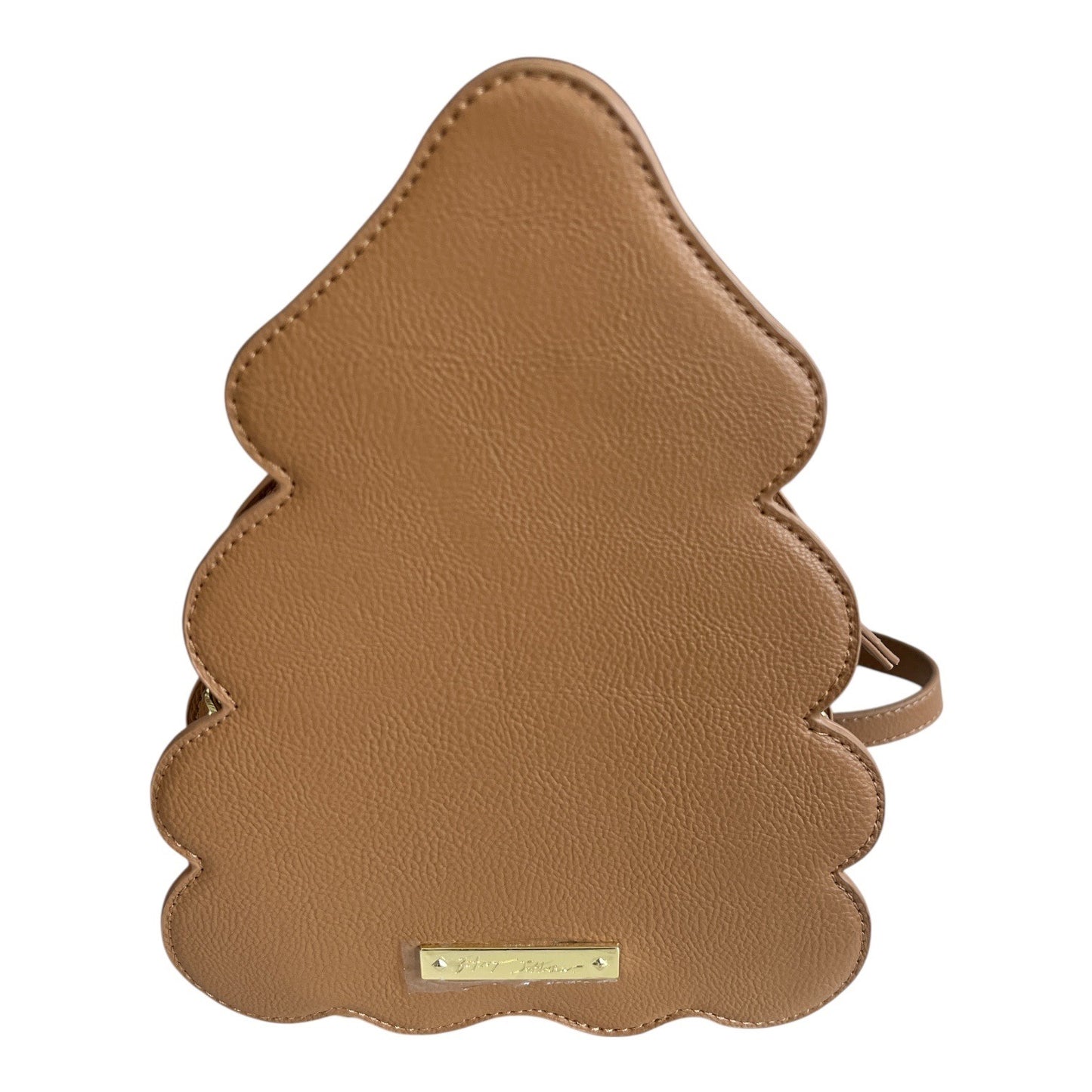 Betsey Johnson Gingerbread Christmas Tree Crossbody Bag Holiday Purse Pink Frosting