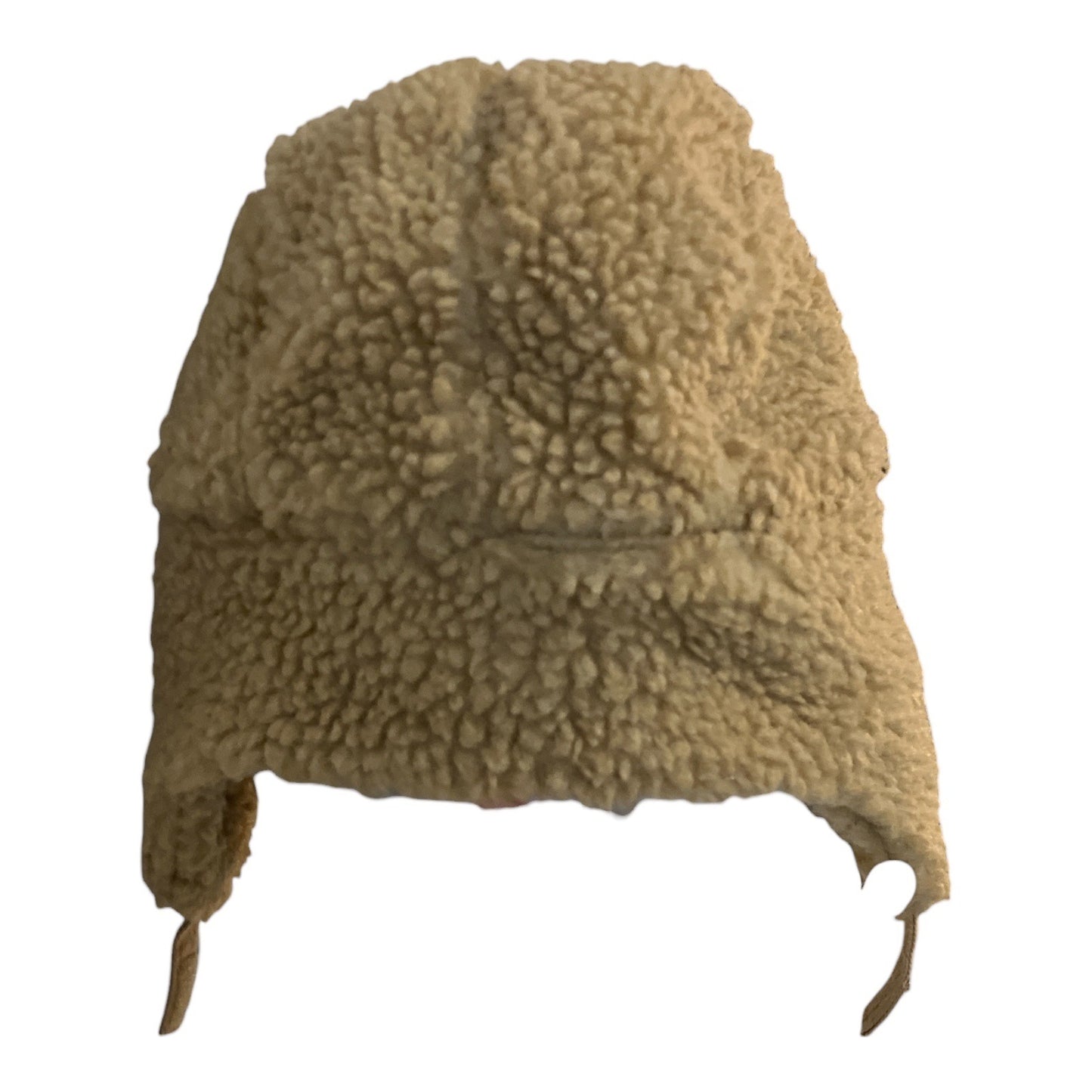 OshKosh B’gosh Sherpa Trapper Hat Toddler 2T–4T Tan Faux Fur Winter Ear Flap Cap