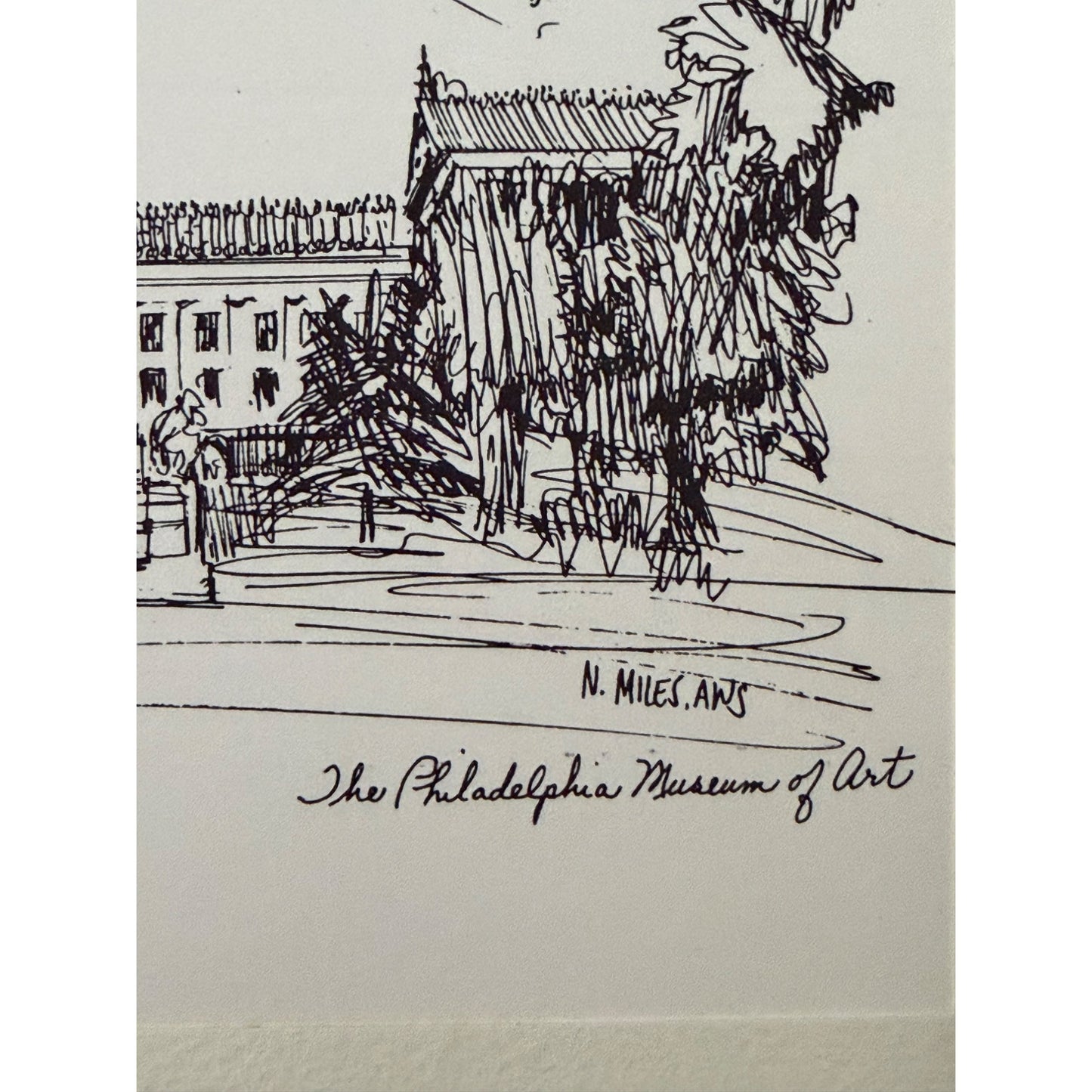 Vintage Colgate Toothpaste Philadelphia Landmark Matted Print Set N Miles AWS 1960s 1970s