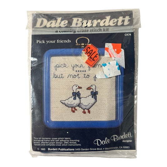 Vintage Dale Burdett Country Cross Stitch Kit Pick Your Friends Geese 1985