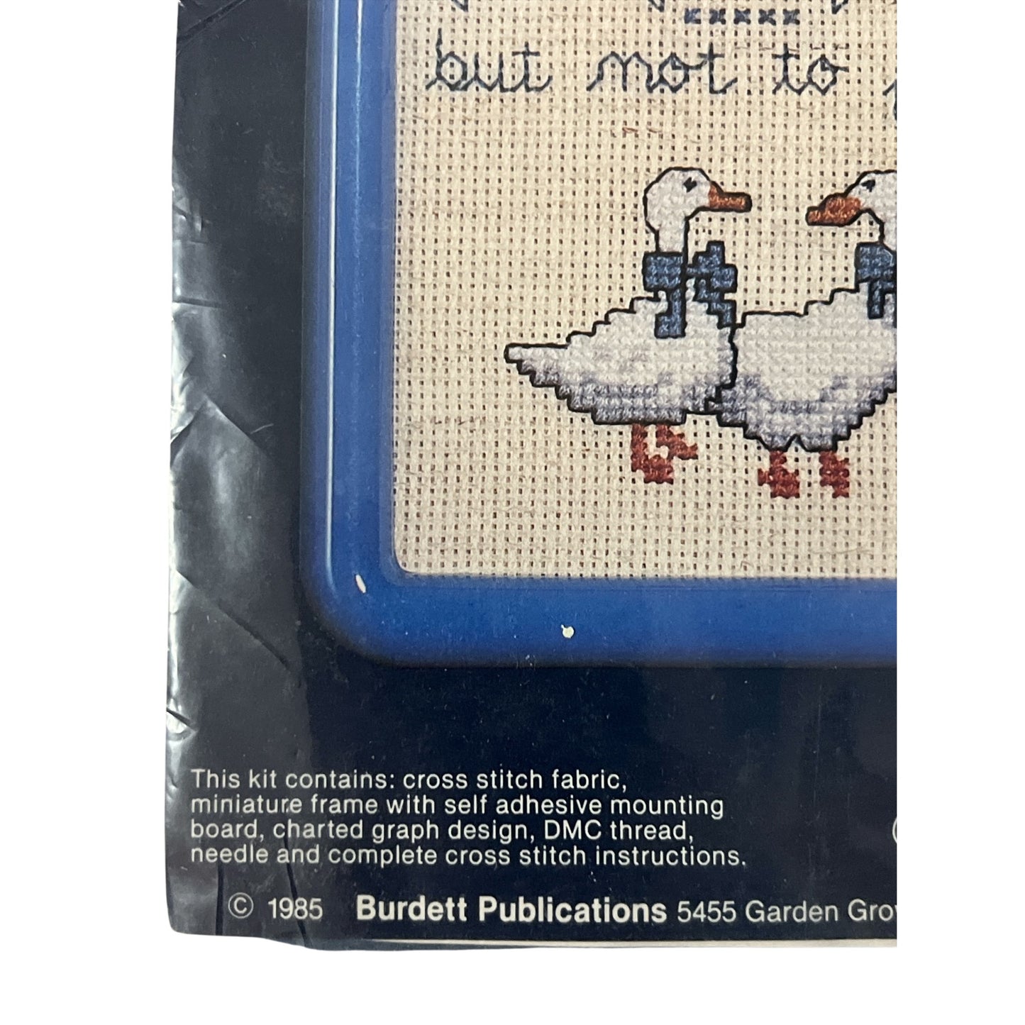 Vintage Dale Burdett Country Cross Stitch Kit Pick Your Friends Geese 1985