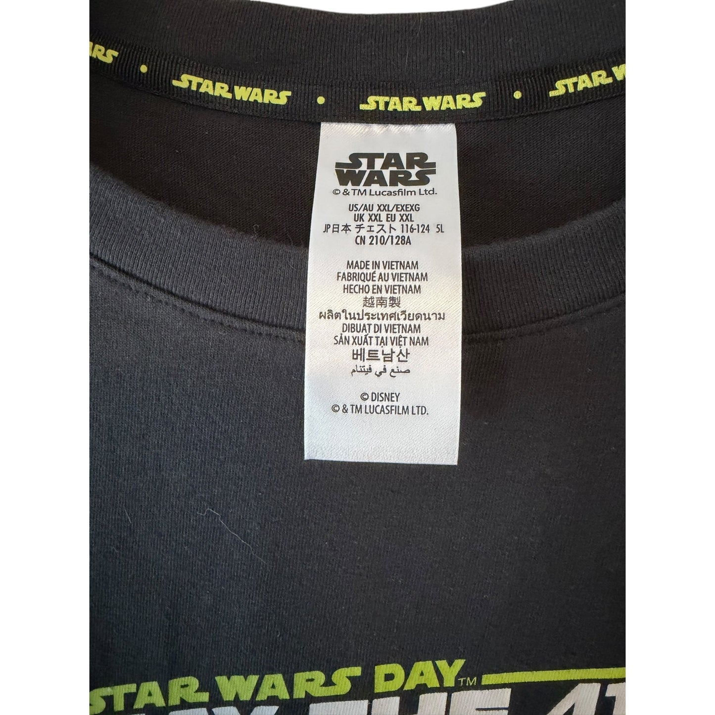 Disney Star Wars Day 2026 May The 4th Be With You T Shirt XXL Walt Disney World NWT