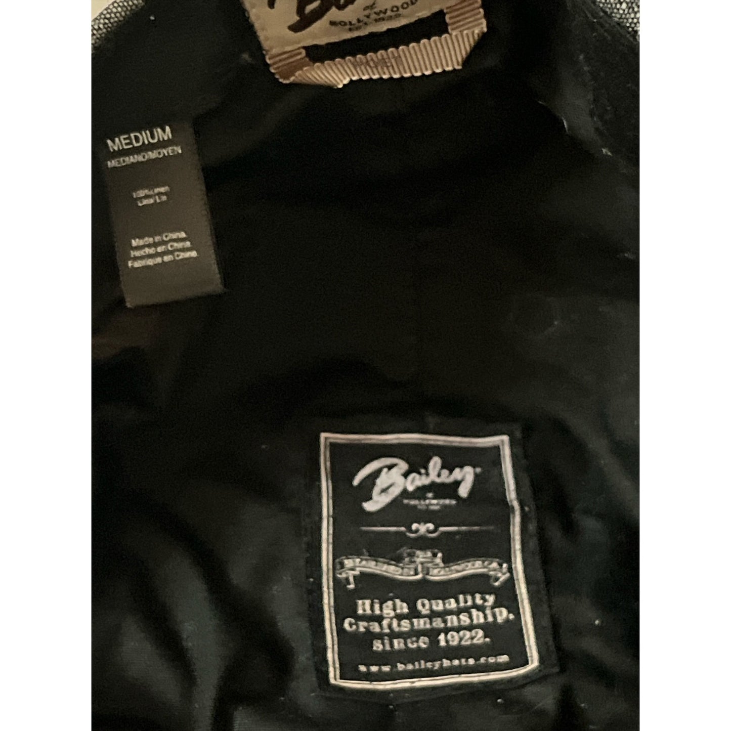 Bailey of Hollywood Men’s Linen Flat Cap – Size Medium