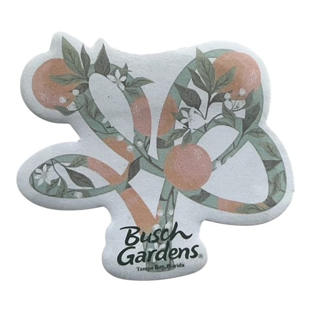 Busch Gardens Sticky Notes – Discontinued Citrus-Themed Memo Pad Set – 4 Designs – Tampa Bay Florida