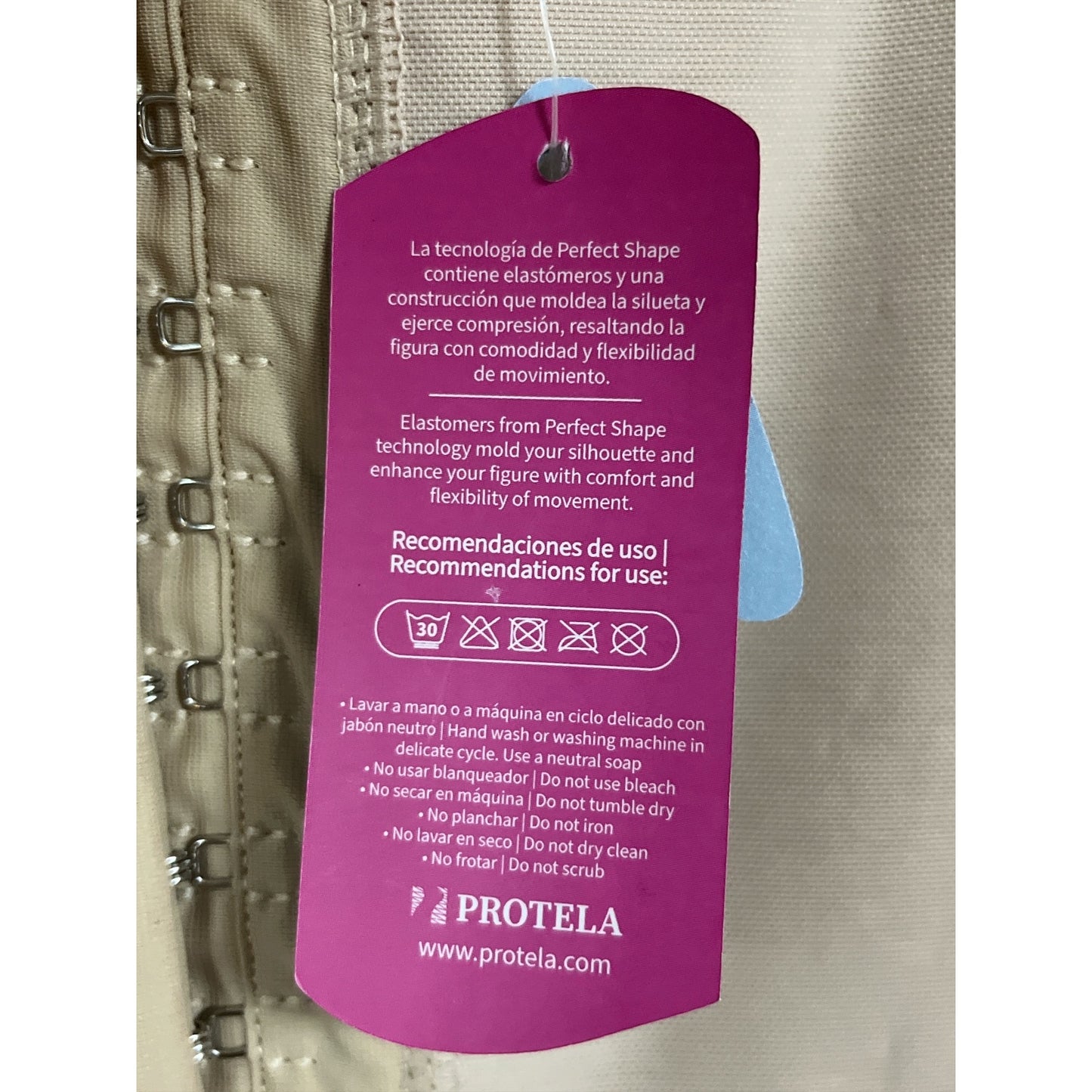 Protelá Perfect Shape Full Body Shaper 2XL Nude Compression Bodysuit New With Tags