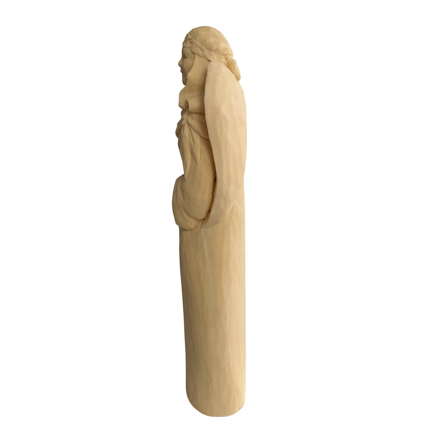 Kelley Stadelman Angel Figurine 15 Inch Cream Resin Sculpture Inspirational Home Decor