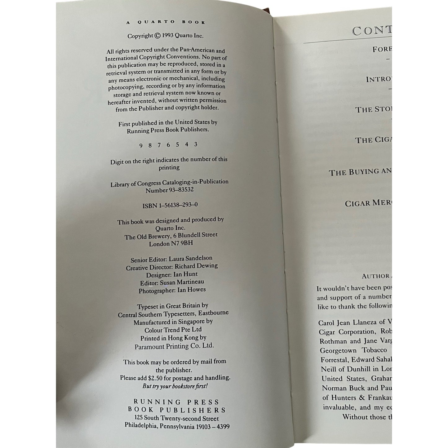 The Cigar Companion Connoisseur’s Guide Anwer Bati 1993 Hardcover Book