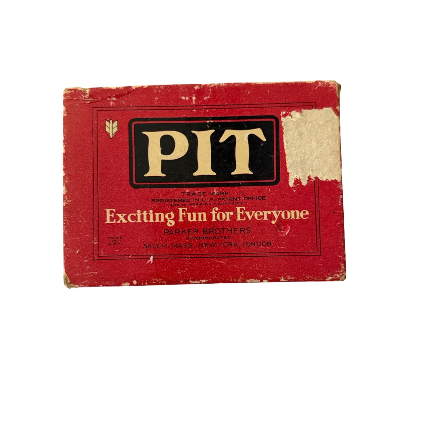 Vintage Parker Brothers PIT Card Game Partial Deck Original Box Missing 9 Cards