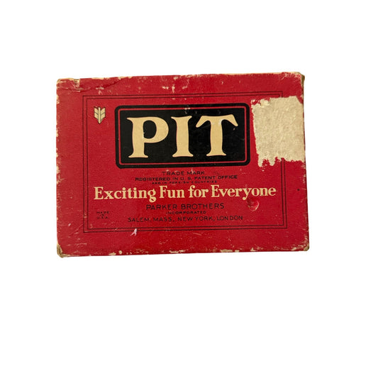 Vintage Parker Brothers PIT Card Game Partial Deck Original Box Missing 9 Cards