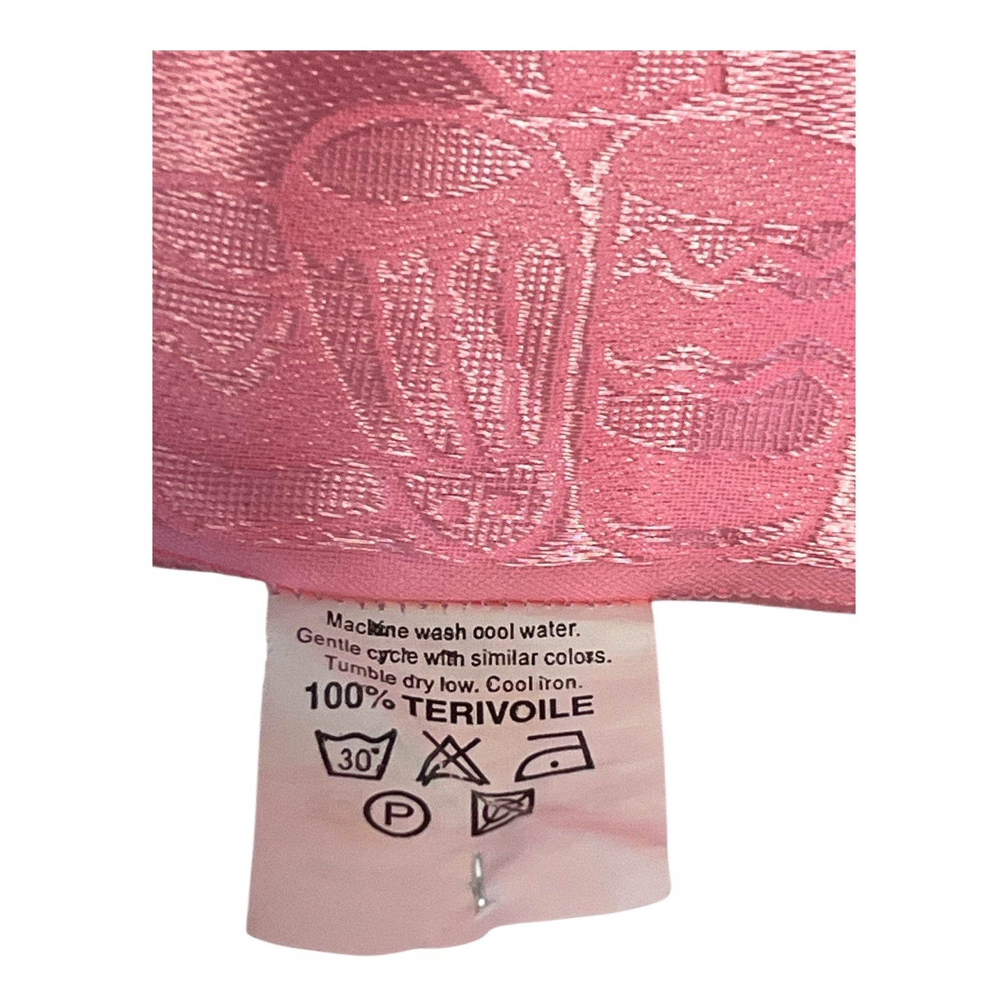 Rima Pink Ombré Terivoile Scarf Jacquard Animal Border Tassel Fringe Oversized