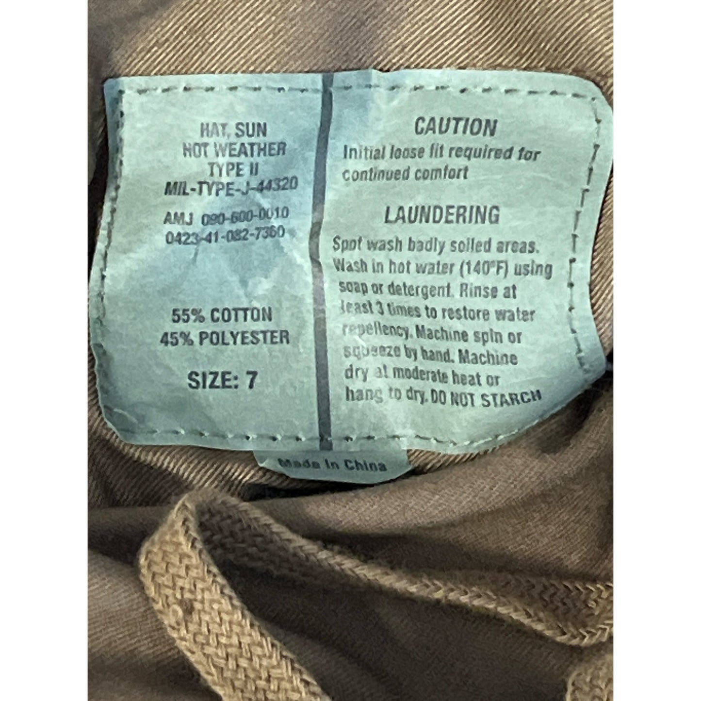 Rothco Rollins Lacrosse Boonie Hat Size 7 Brown Military Sun Hat