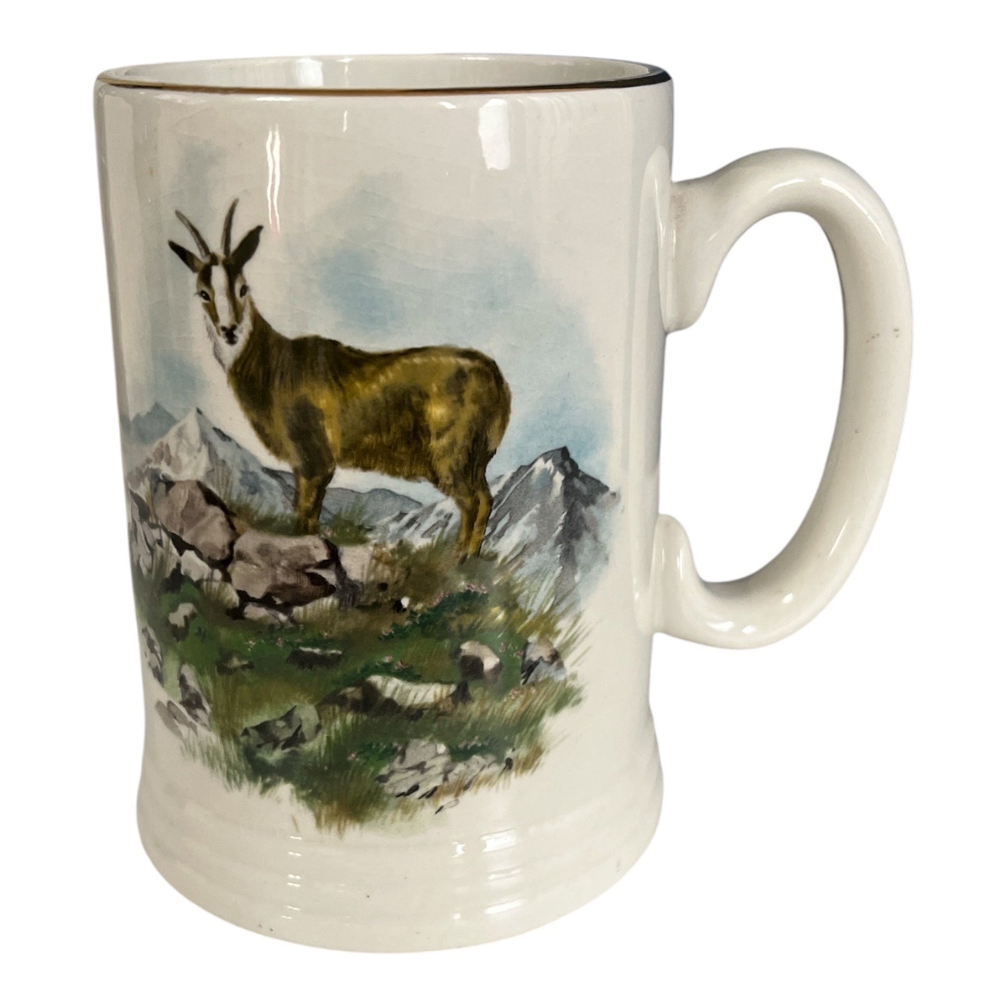 VTG Lord Nelson Pottery Mug – Hand-Crafted in England – Mountain Goat Scene