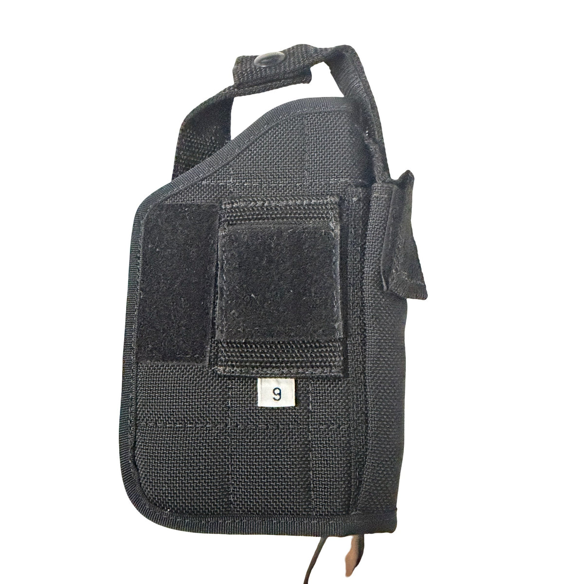 Quest Black Nylon Belt Holster Size 9 Snap Retention Strap 7x4