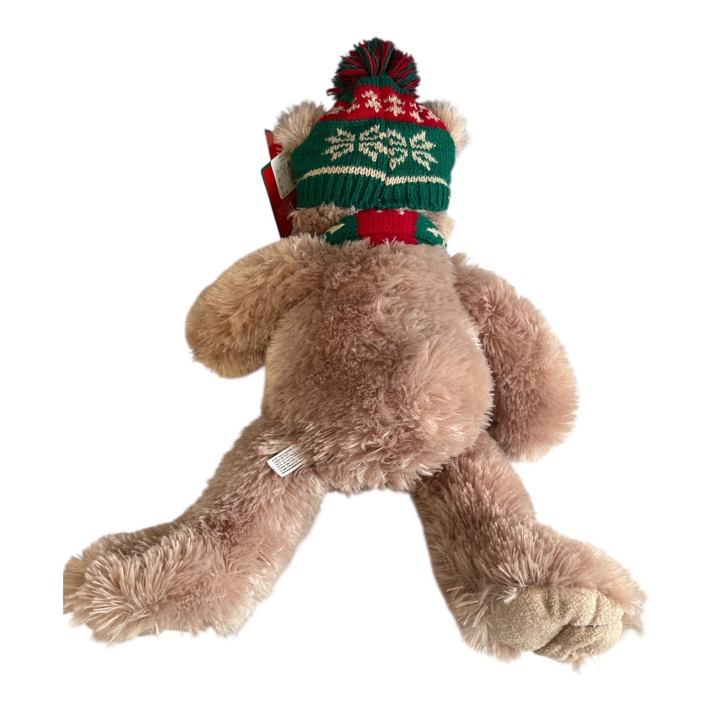 Dillard’s Trimmings 2007 Christmas Bear Plush 19 Inch Holiday Teddy With Hat Scarf