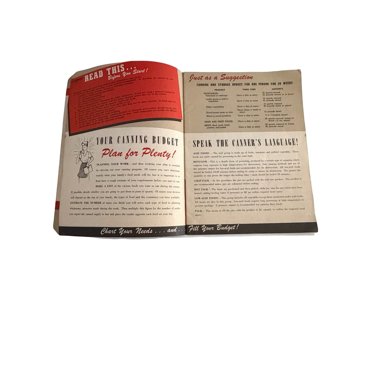 Vintage Ohio Fuel Gas Company Home Canning Guide Cookbook Recipe Booklet Mid Century Advertising