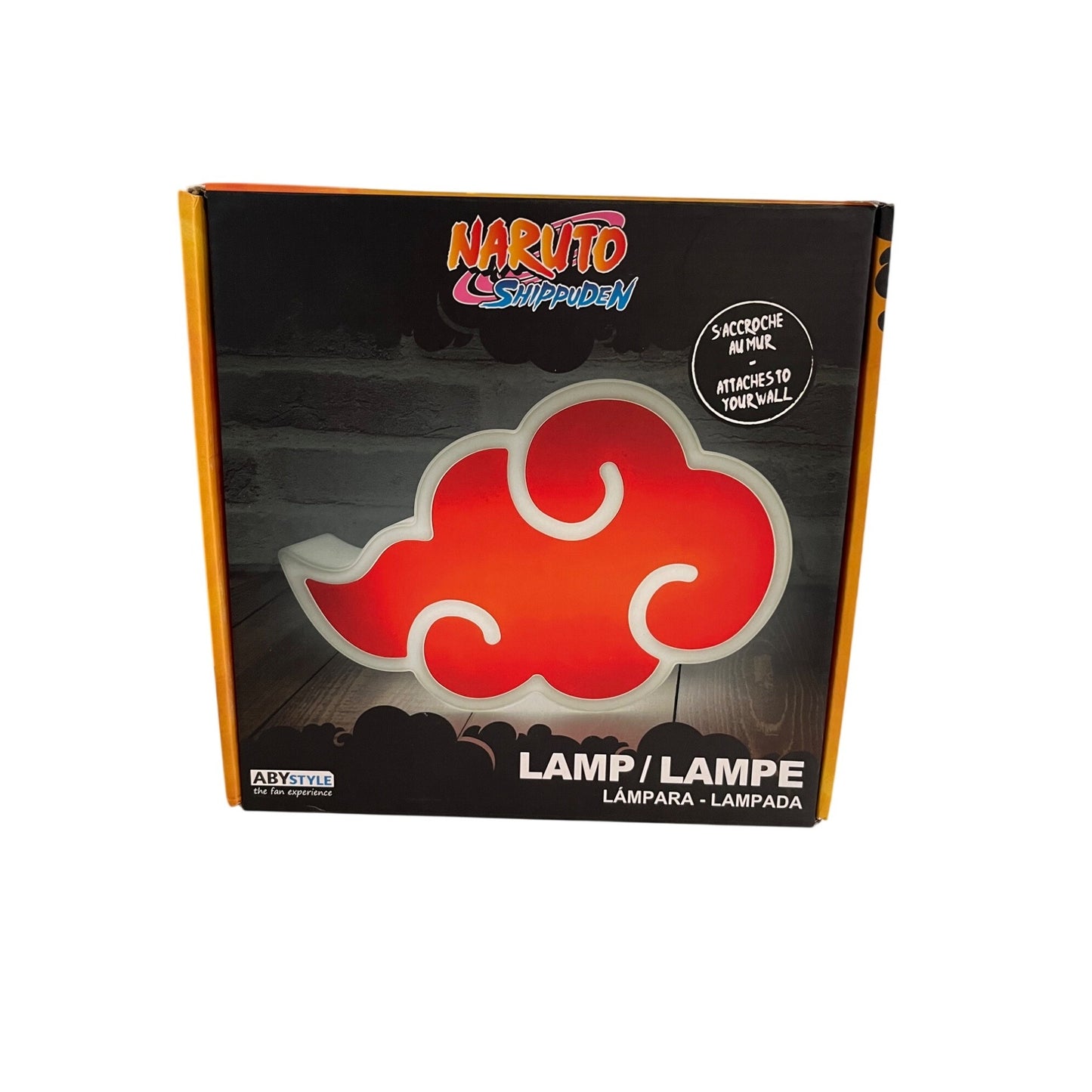 Naruto Shippuden Akatsuki Cloud LED Lamp ABYstyle Red Light Anime Wall Decor