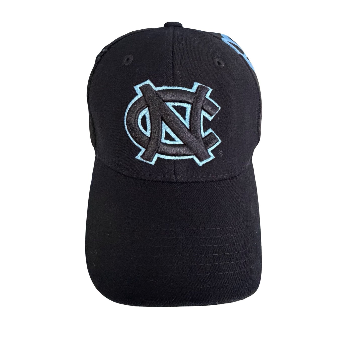 North Carolina Tar Heels UNC Top of the World One-Fit Black Blue Footprint Hat