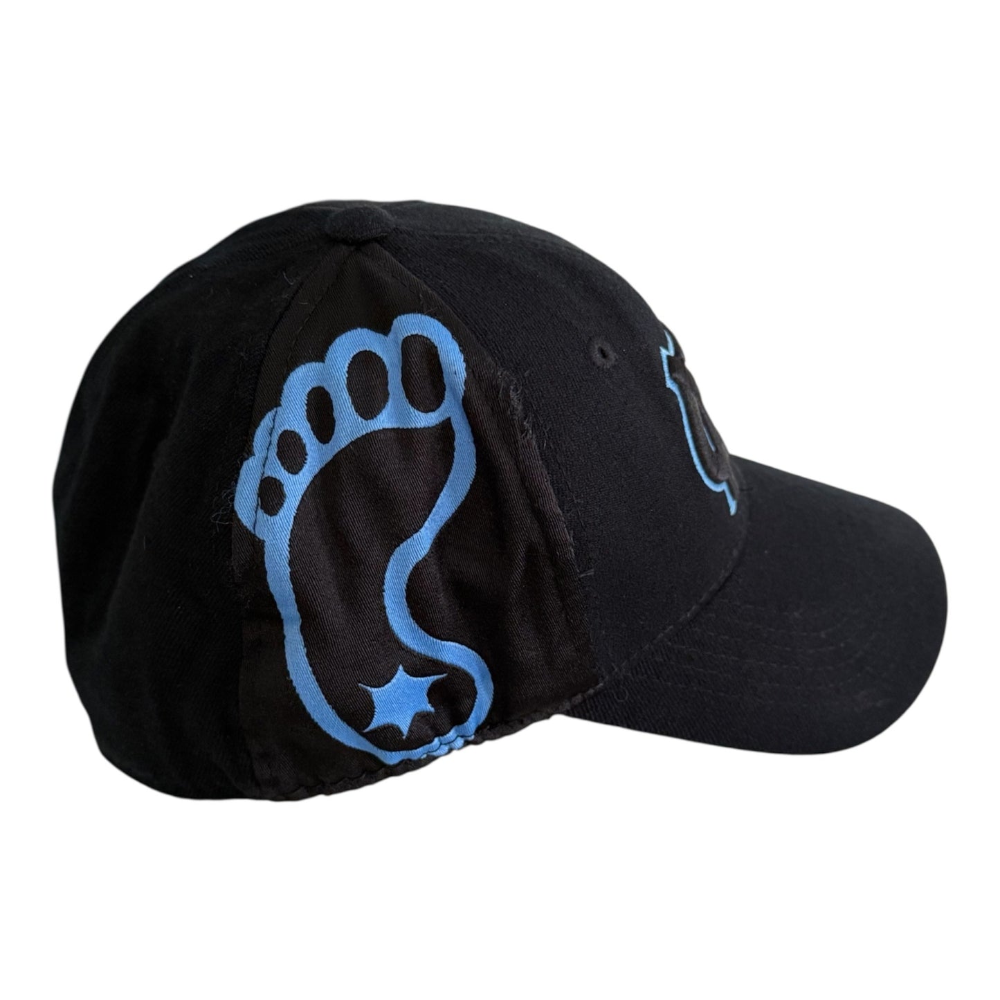 North Carolina Tar Heels UNC Top of the World One-Fit Black Blue Footprint Hat