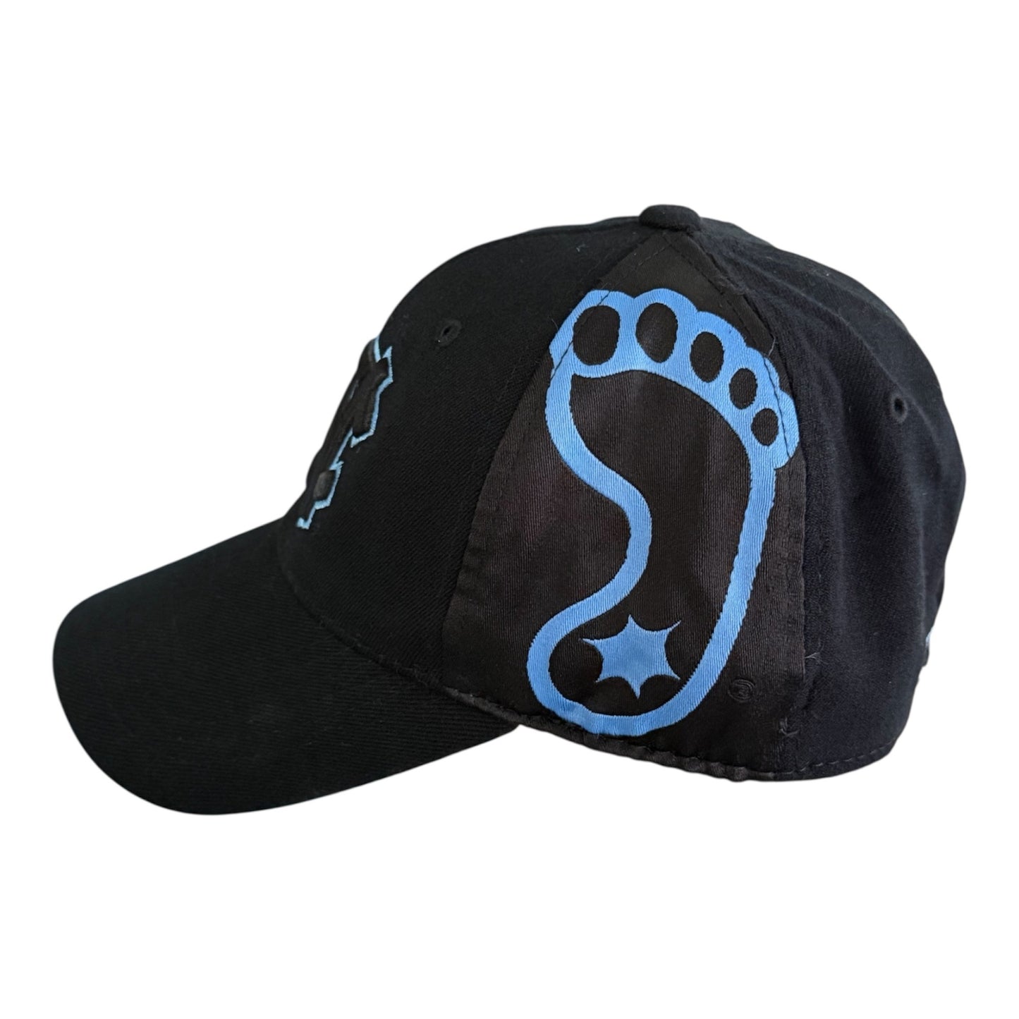 North Carolina Tar Heels UNC Top of the World One-Fit Black Blue Footprint Hat