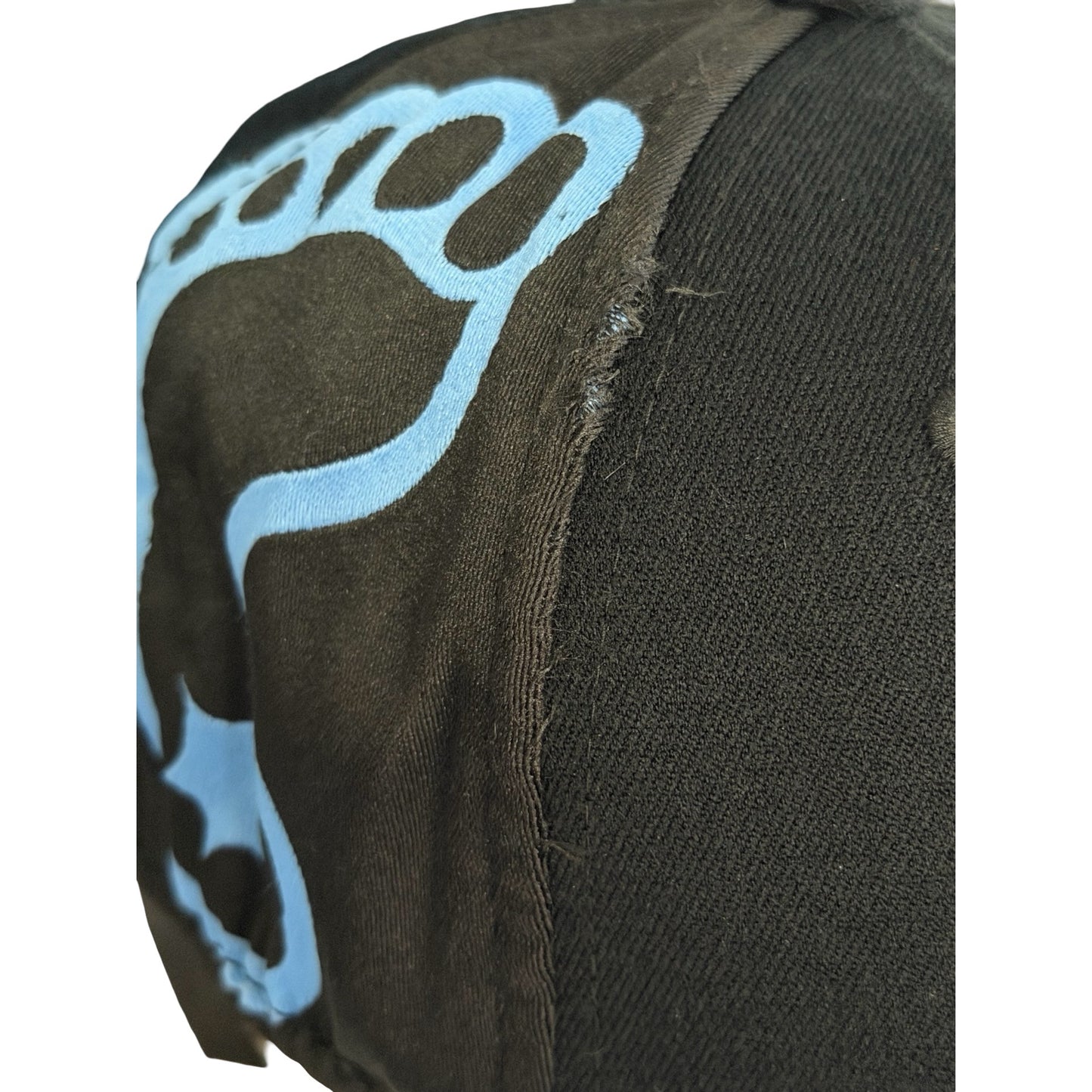 North Carolina Tar Heels UNC Top of the World One-Fit Black Blue Footprint Hat