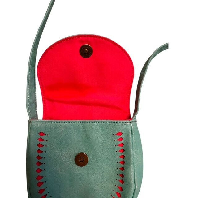 Vintage Arizona Jean Co.Turquoise Cutout Crossbody Bag Boho Southwestern Mini Purse