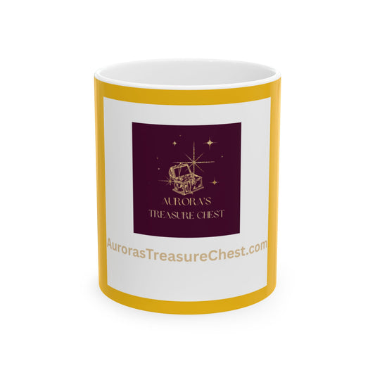 Aurora's Treasure Chest Logo Ceramic Mug, 11oz, 15oz - Coffee Cup, Tea Mug, Gift