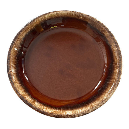 Vintage Hull Oven Proof USA Brown Drip Glaze Bowl – 9.25" Stoneware Dish