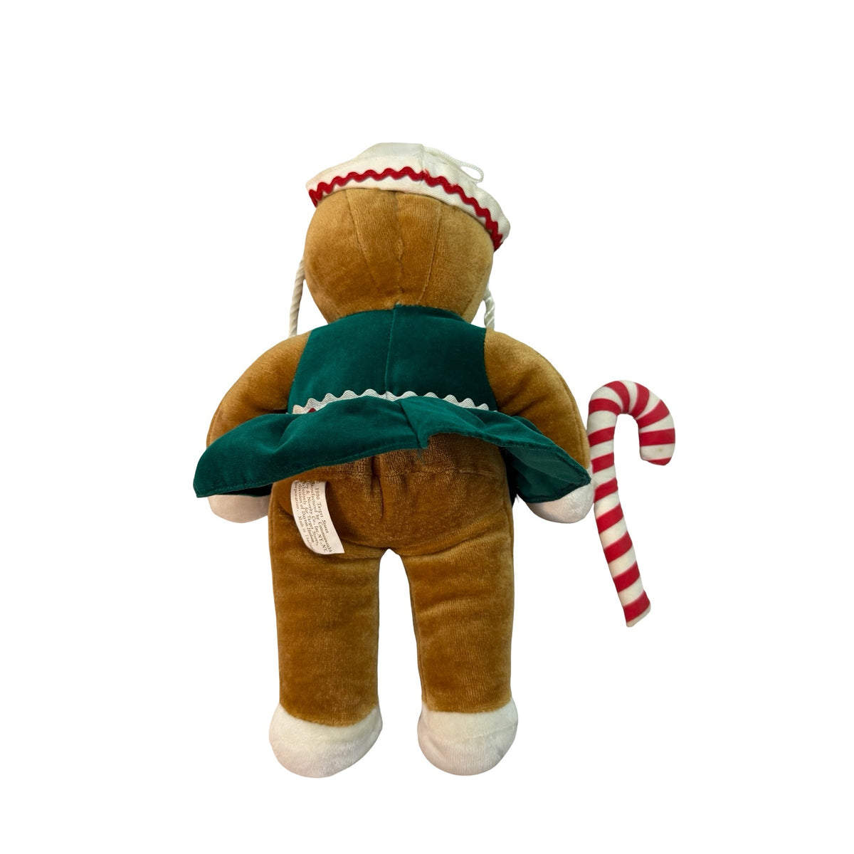 1990 Target Gingerbread Girl Plush Commonwealth Christmas Doll Candy Cane 13"