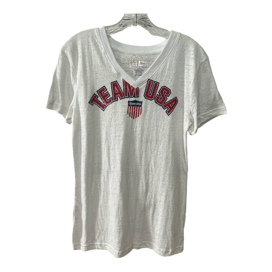 Vintage Team USA Olympic Committee Burnout V-Neck T-Shirt XL With Tags