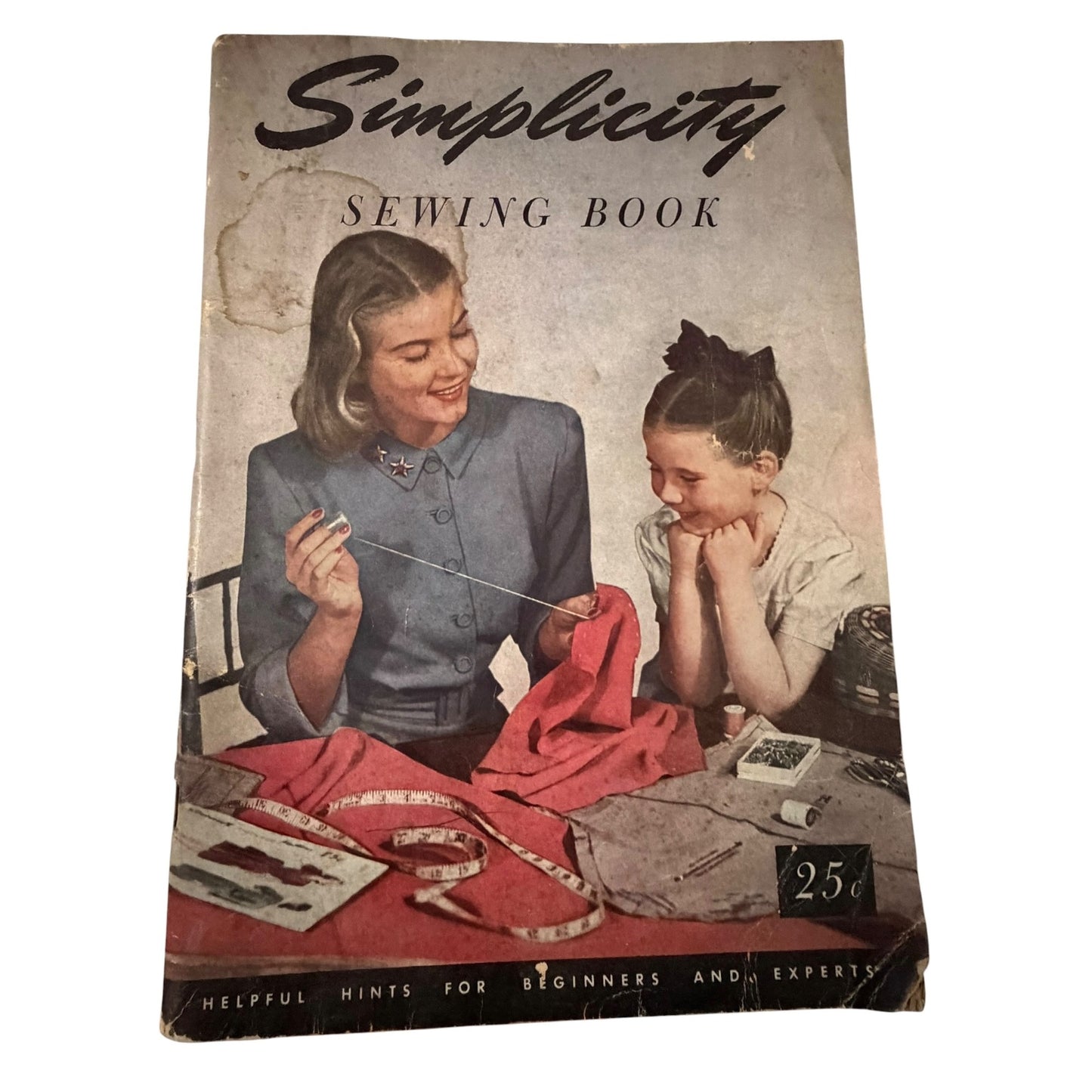 1947 Simplicity Sewing Book Vintage Dressmaking Guide Pattern Techniques Tailoring Reference