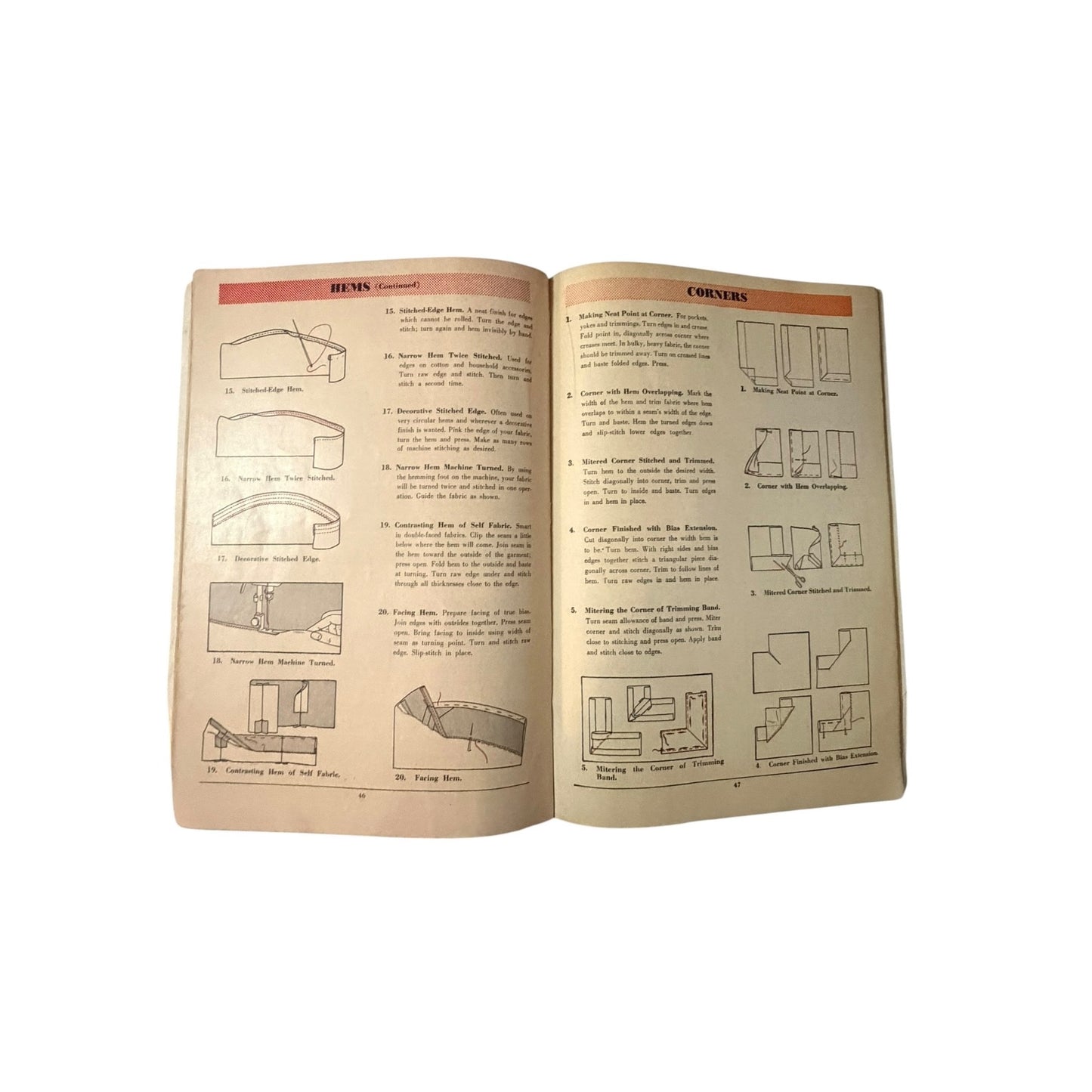 1947 Simplicity Sewing Book Vintage Dressmaking Guide Pattern Techniques Tailoring Reference