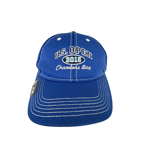 2015 U.S. Open Chambers Bay Golf Hat Blue USGA Ahead Strapback Cap
