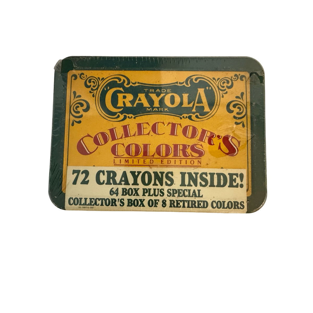 1991 Crayola Collector’s Colors Limited Edition Tin 72 Crayons NOS Sealed
