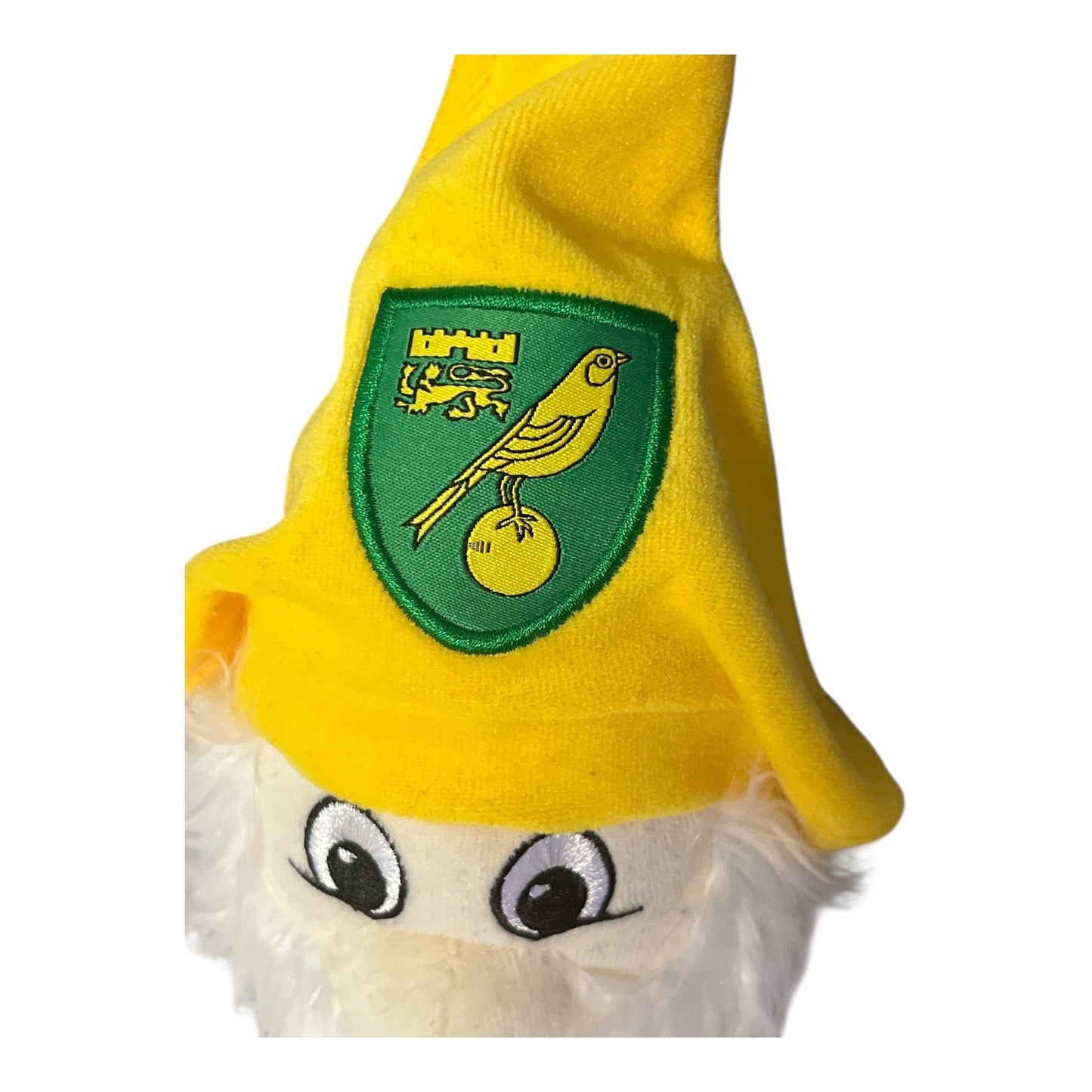 Norwich City FC Plush Gnome – Yellow Hat Mascot – 11” – Euro-Sports Merchandise