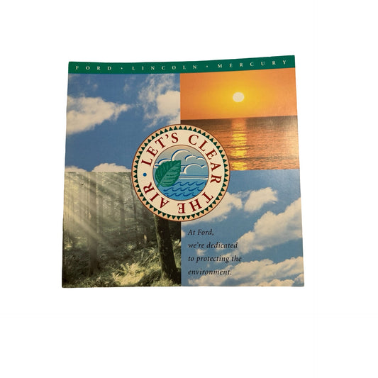 1993 Ford Lincoln Mercury Let’s Clear the Air Environmental CFC Ecostar Brochure