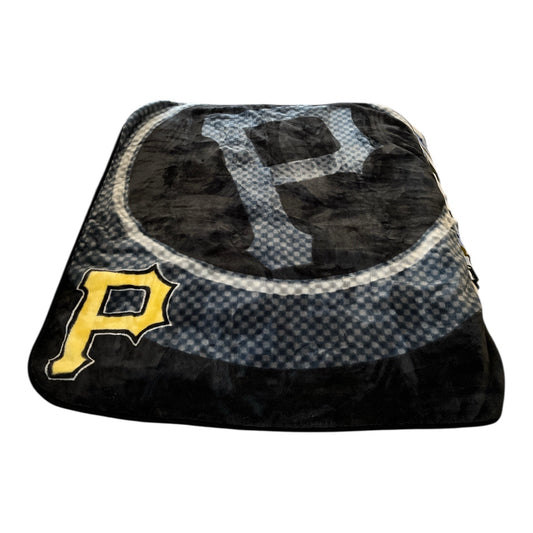Pittsburgh Pirates Throw Blanket 50x60 Plush Fleece MLB Baseball Black Gold Northwest