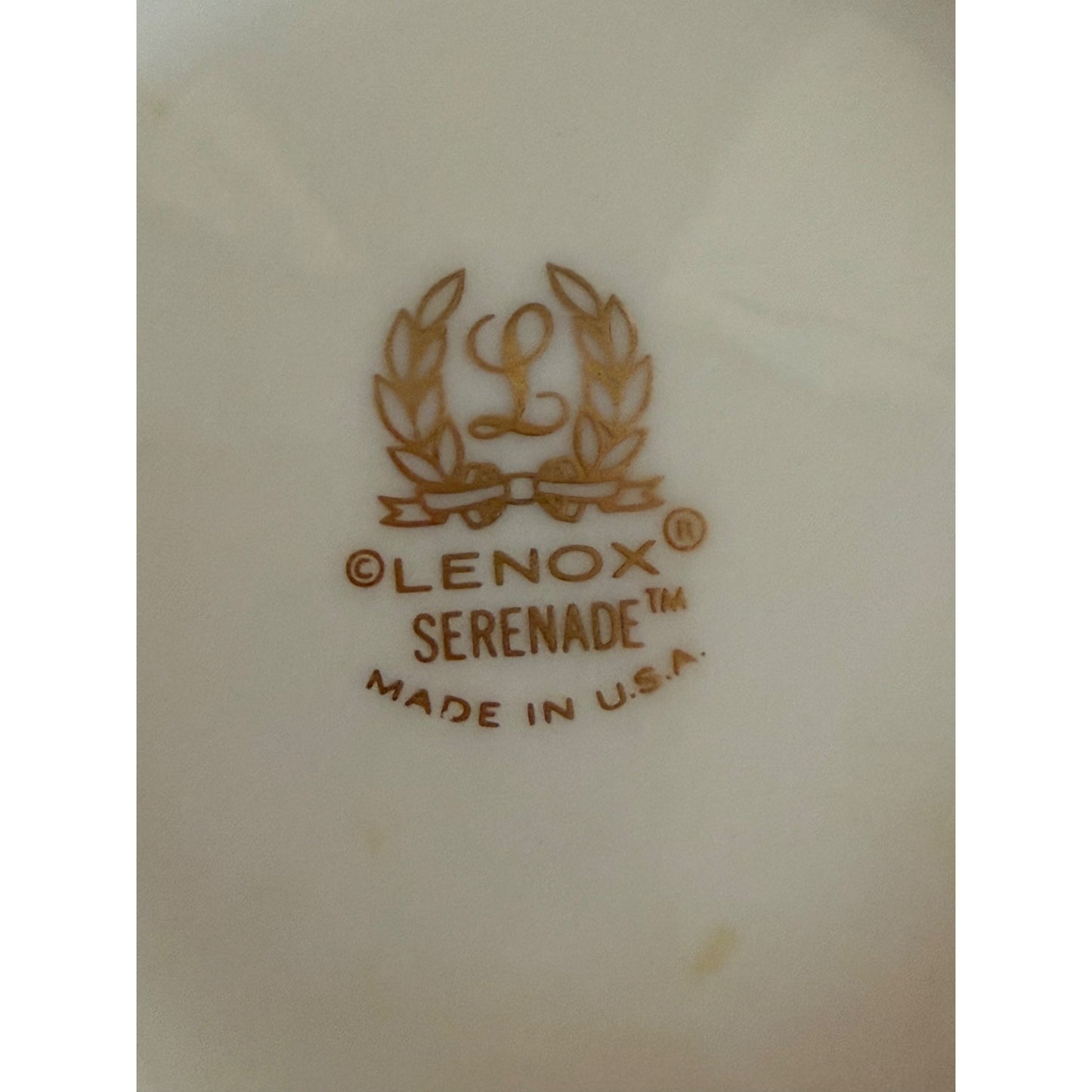 Lenox Serenade Bird Floral Bud Vase Ivory Porcelain Gold Trim Made In USA