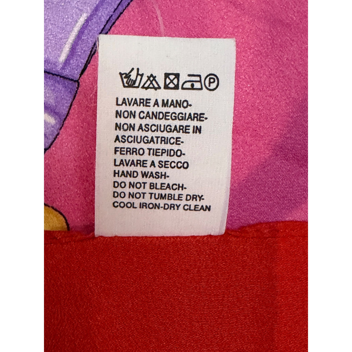 Leonardi Como Italy Equestrian Scarf 34 Inch Square Red Pink Purple Gold NWT