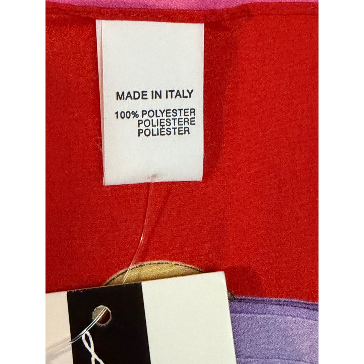 Leonardi Como Italy Equestrian Scarf 34 Inch Square Red Pink Purple Gold NWT