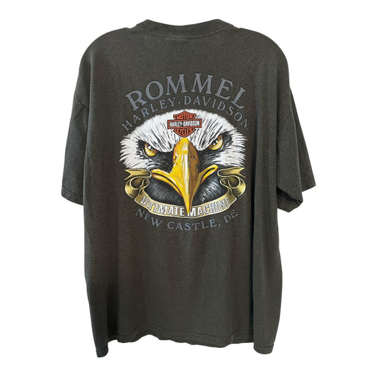 Harley Davidson Rommel New Castle DE Eagle T Shirt Large 2012 USA