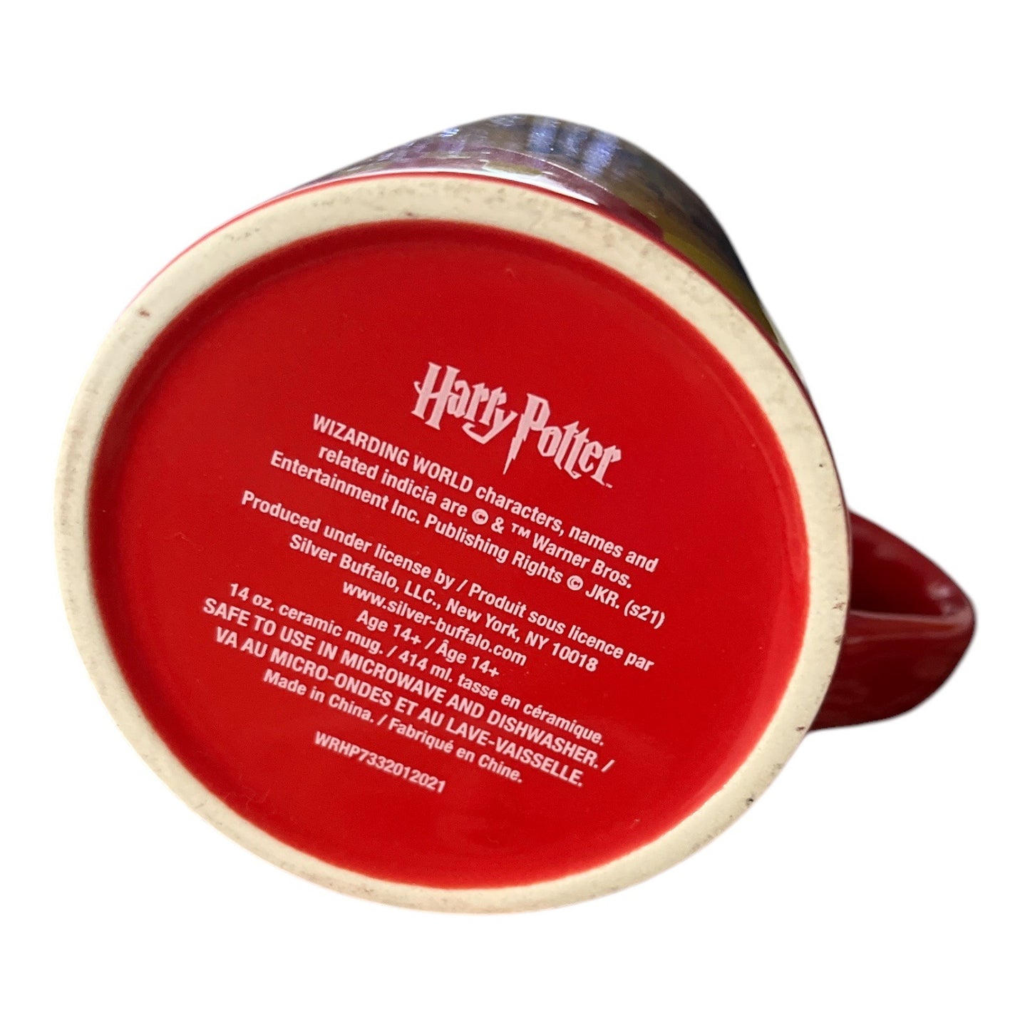 Harry Potter Gryffindor Crest Ceramic Mug 14 Oz Red & Gold Dishwasher Safe
