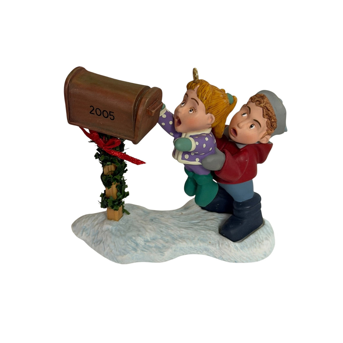 Hallmark Keepsake 2005 Little Helpers Mailing Letter to Santa Ornament Box