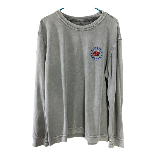 Pressbox Florida Gators Long Sleeve Thumb-Hole Shirt Women’s Large Gray Elbow Patch Pullover