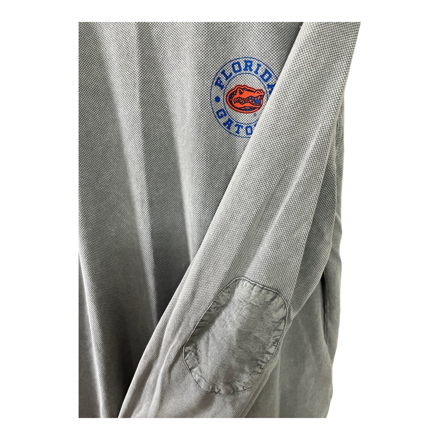 Pressbox Florida Gators Long Sleeve Thumb-Hole Shirt Women’s Large Gray Elbow Patch Pullover