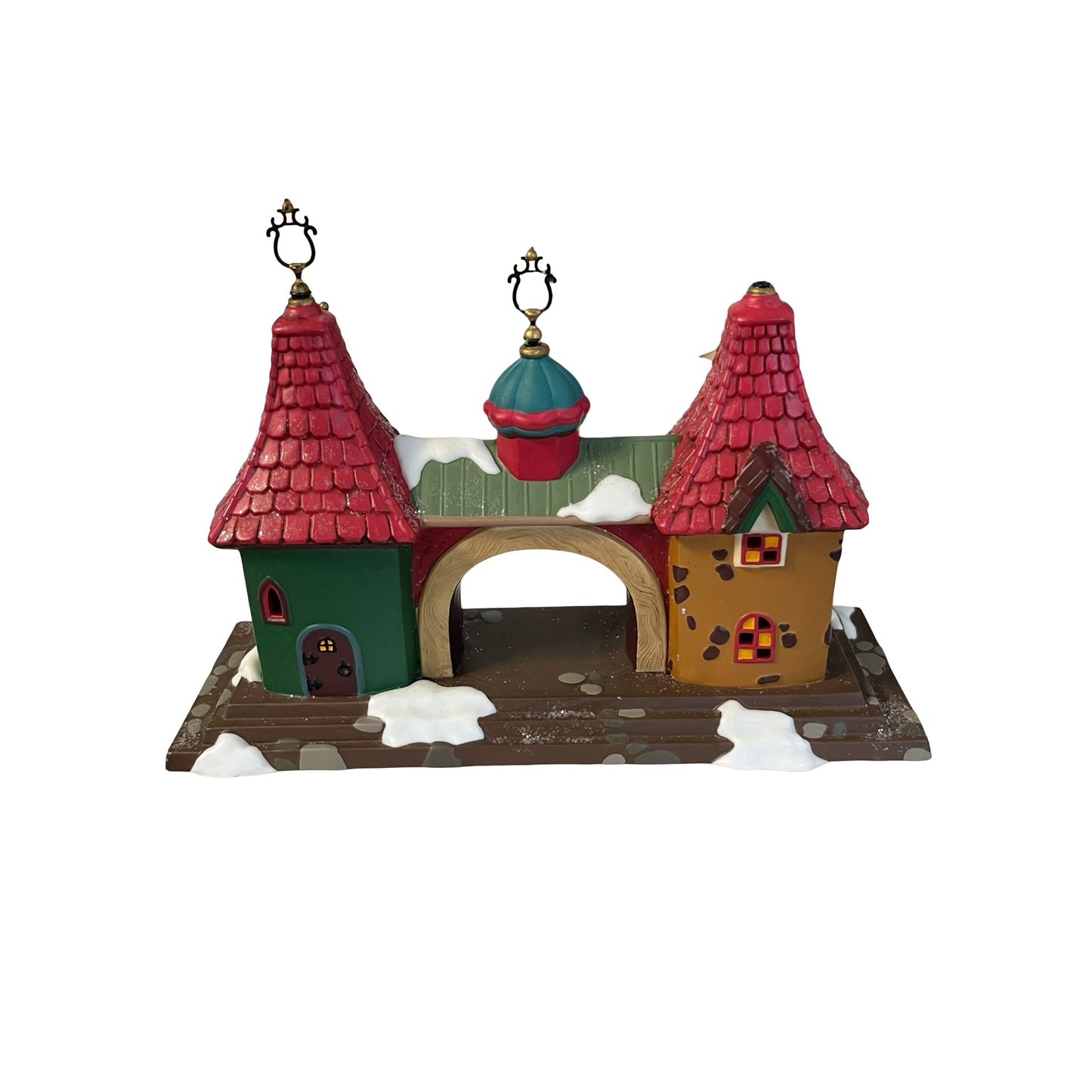 Department 56 Snow Village Gate Arch Building Christmas Village Piece 9”
